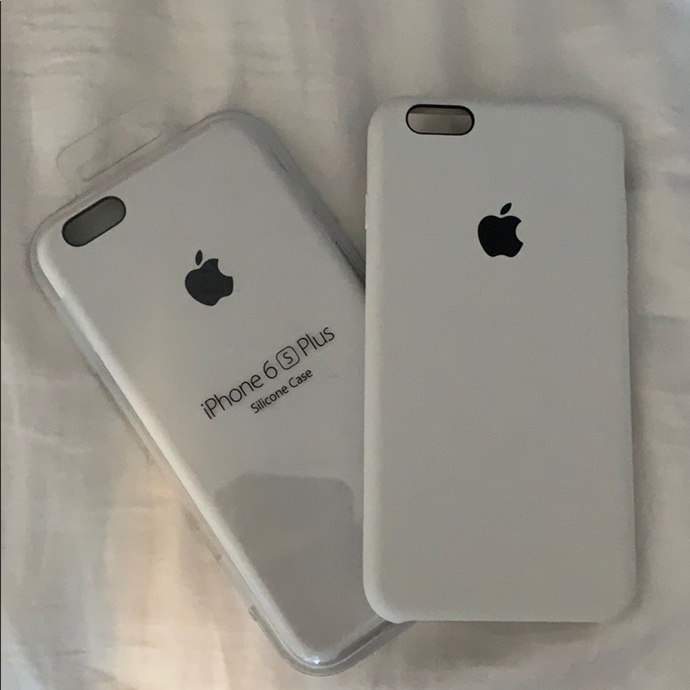 NEW Apple White Silicone iPhone 6 S Plus Cases (2)